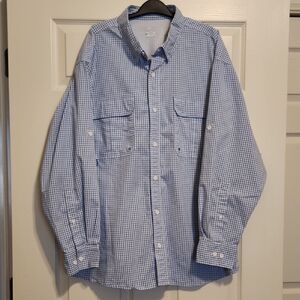 Button-Down Vented Long-Sleeve Shirt, XXL